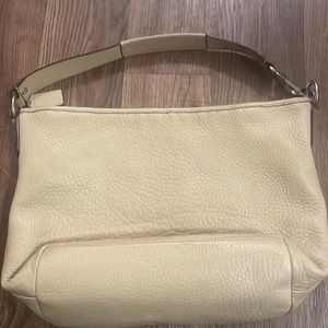 Coach bag light tan/cream color
